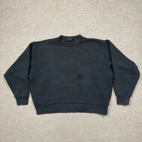 Alexander Wang Sweatshirt Womens Extra Small XS Black Pullover Cropped - Picture 1 of 6